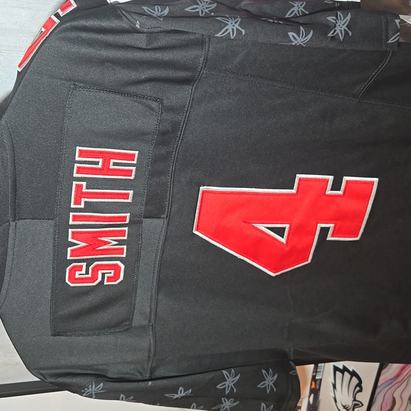 L Ohio State Buckeyes #4 Smith Black Alternate Jersey - Picture 8 of 8